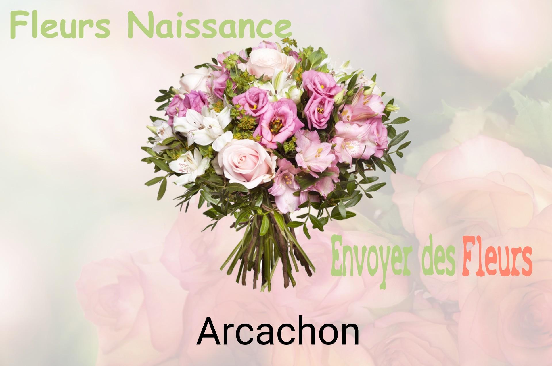Bouquet de fleurs de naissance livré à Arcachon
